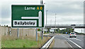 J3397 : Direction sign, Ballybracken, Ballynure/Larne (July 2017) by Albert Bridge