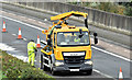 J3775 : Gully cleaning, Sydenham bypass, Belfast (October 2017) by Albert Bridge