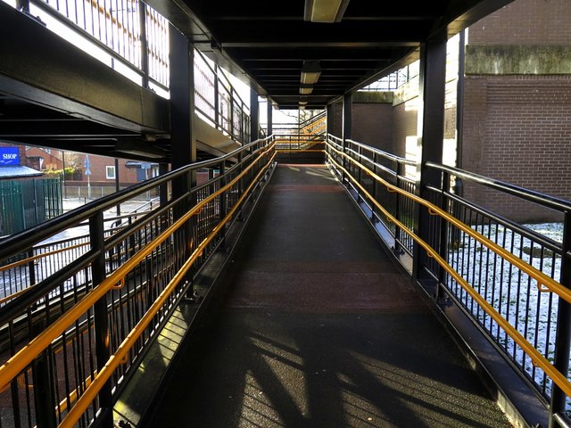 Walkway access to Percy Main Metro Station