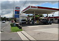 ST2583 : Esso filling station, Newport Road, Castleton by Jaggery