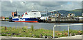 J3575 : The "Stena Hibernia", Albert Quay, Belfast harbour - June 2019(1) by Albert Bridge