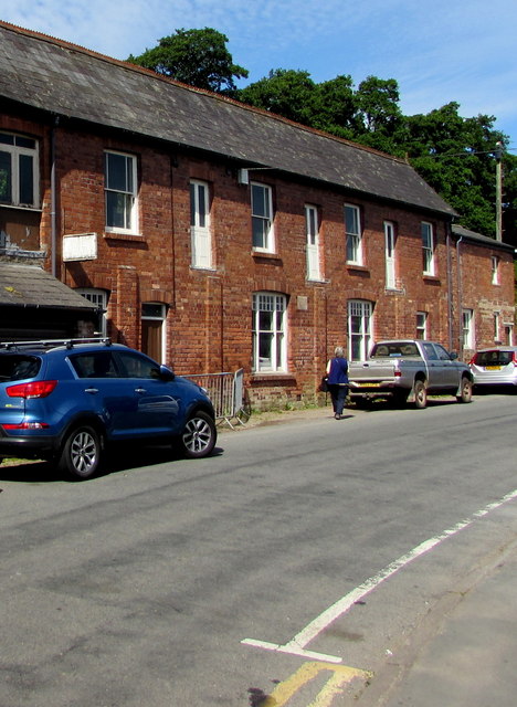 Edwardian brick building in Talybont-on-Usk