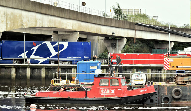 Workboat "Ashraf", River Lagan, Belfast (October 2019)