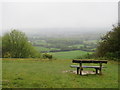 TQ3553 : Bench overlooking Godstone by Malc McDonald