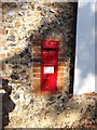 TL9948 : Nedging Hall Victorian Postbox by Geographer