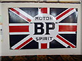 TF1604 : Period BP Motor Spirit advertising sign at The Ploughman, Werrington by Paul Bryan