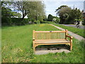 ST9176 : Commemorative seat in Langley Ridge by Neil Owen