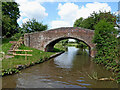 SK0419 : Canal bridge north of Brindley Bank, Rugeley by Roger  D Kidd