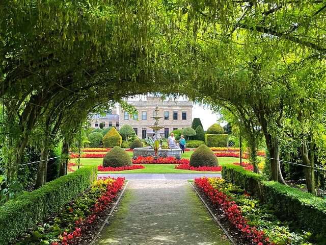 Pergola in the gardens of Brodsworth Hall