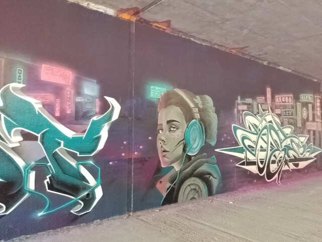 Horbury Underpass of Graffiti