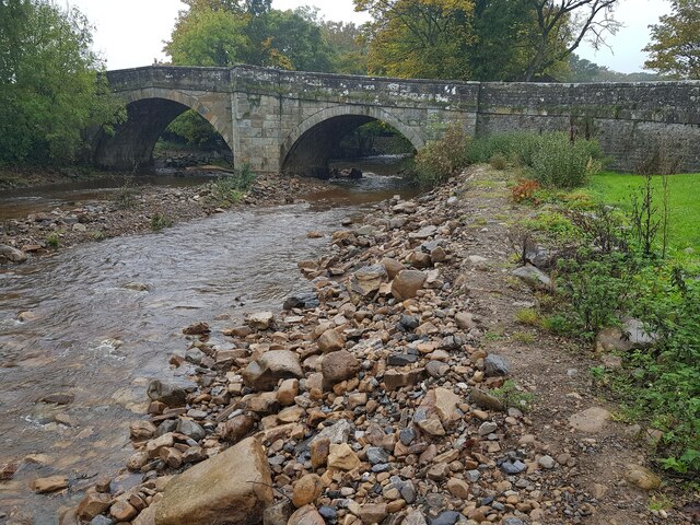 Arkle Beck: At Reeth Bridge