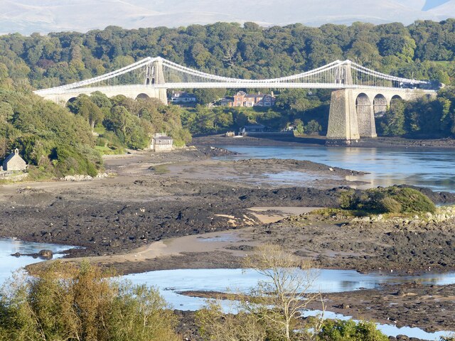 Menai Strait at low tide