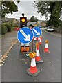 SK2697 : Roadworks on Whitwell Lane by Dave Pickersgill