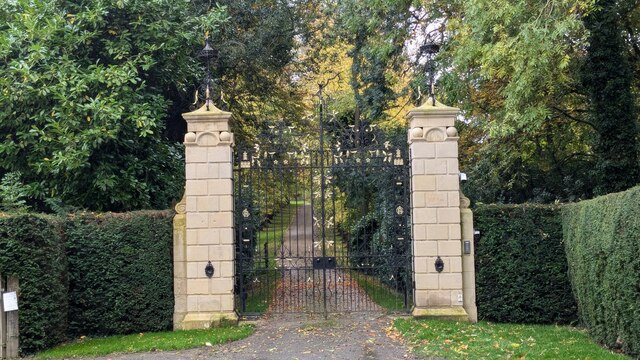 Park Gates to Denston Hall