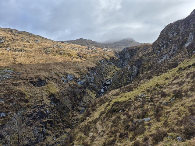 Allt Mhic Chiarain in a small gorge