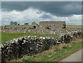 SK2557 : Old barn by Leys Lane by Andrew Hill