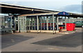 ST2225 : Taunton railway station bus stop for the West Somerset Railway by Jaggery