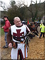 SH7956 : Harris Hawk and medieval handler by Richard Hoare