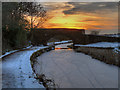 SD7908 : Withins Bridge at Sunset by David Dixon