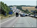 SP4979 : M6 Near Cosford by David Dixon