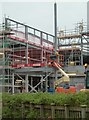 SO8754 : Worcestershire Royal Hospital - erecting the steelwork by Chris Allen