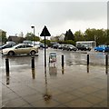 SJ9291 : Heavy rain at Morrisons by Gerald England