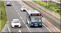 J3775 : City Airport bus, Sydenham bypass, Belfast (July 2014) by Albert Bridge