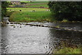 SE0262 : Stepping stones, River Wharfe by N Chadwick