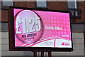 J3373 : Translink/Metro digital advertising, Belfast (September 2016) by Albert Bridge