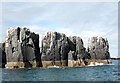 NU2337 : The Pinnacles, Staple Island by Bill Harrison