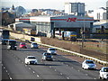 J3476 : View over the M2 to Yorkgate Depot, Belfast by Gareth James