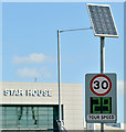 J3575 : "Your speed" sign, Titanic Quarter, Belfast (September 2018) by Albert Bridge