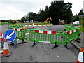 H4671 : Roads closed, Bankmore Roundabout, Galbally by Kenneth  Allen