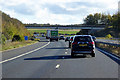 TL4843 : Southbound M11, Grange Road Bridge near Ickleton by David Dixon