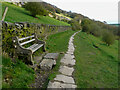 SE1026 : Seat on Footpath 9/381/1, Northowram by Humphrey Bolton