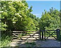 TQ5401 : Gate to Lullington Heath National Nature Reserve by PAUL FARMER