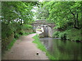 SE0915 : Canal towpath near Linthwaite, Huddersfield by Malc McDonald