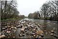 NZ0936 : River Wear with many rocks by Andy Waddington