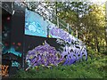 SE3118 : Horbury Underpass of Graffiti by Phillip De-Vere