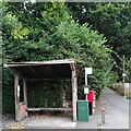 SP2869 : Bus stop, Warwick Road, Leek Wootton by A J Paxton