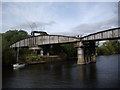 SE5946 : Naburn Bridge with 'The Fisher of Dreams' by Stanley Howe