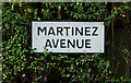 J3773 : Martinez Avenue sign, Belfast (2) by Albert Bridge