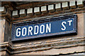 J3474 : Gordon Street sign, Belfast  by Albert Bridge