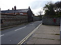 TG3136 : Flint walls on Mundesley High Street by Richard Law