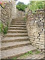 ST9387 : Steps in Malmesbury by Derek Harper