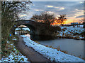 SD7908 : Rothwell Bridge at Sunset by David Dixon