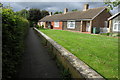 SP7628 : Bungalows by the footpath by Philip Jeffrey