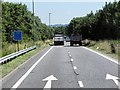 SP5578 : M6 Sliproad at Catthorpe Interchange by David Dixon