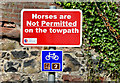 J1561 : Signs, Lagan towpath, Moira (May 2015) by Albert Bridge