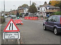 SP9111 : Leaking Water Main in Western Road, Tring by Chris Reynolds